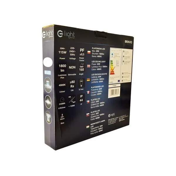 Milagro ML4268 LED плафон Bravo 20W Ø390 мм