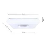 Milagro ML4402 YAX 24W LED димируем плафон + дистанционно управление