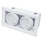 Milagro ML473 BLOCCO БЯЛА ЛАМПА ВГРАДЕН МОНТАЖ 2x7W GU10 LED