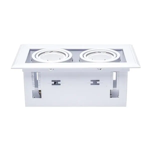 Milagro ML473 BLOCCO БЯЛА ЛАМПА ВГРАДЕН МОНТАЖ 2x7W GU10 LED