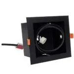 Milagro ML4740 Plaza 1xGU10 AR111 Черно тяло за вграждане