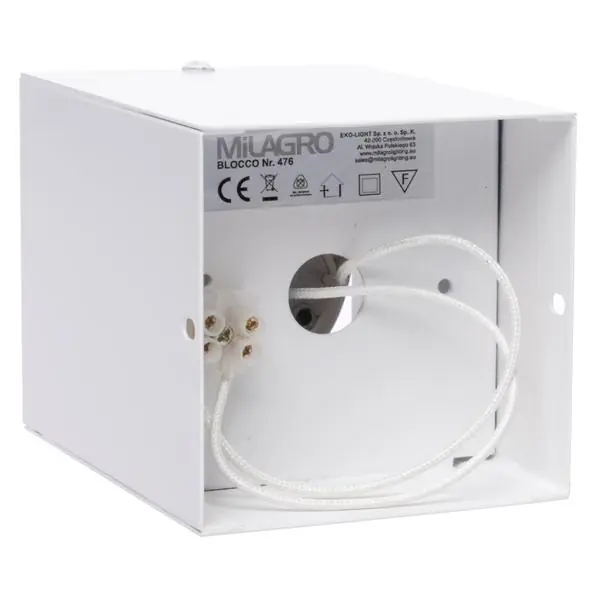 Milagro ML476 ПЛАФОН BLOCCO БЯЛ 1x7W GU10 LED