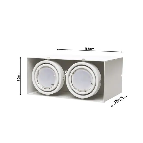 Milagro ML478 Луна BLOCCO БЯЛ 2x7W GU10 LED