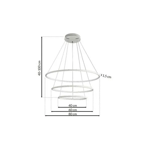 Milagro ML503 ORION WHITE 99W LED ВИСЯЩА ЛАМПА