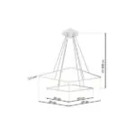 Milagro ML514 Висяща LED ЛАМПА NIX WHITE 50W