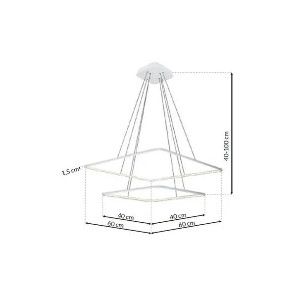 Milagro ML514 Висяща LED ЛАМПА NIX WHITE 50W