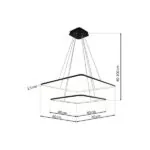 Milagro ML518 ВИСЯЩА LED ЛАМПА NIX ЧЕРНА 50W