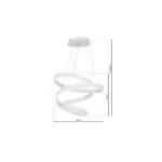 Milagro ML5492 ANDROMEDA WHITE 100W LED висяща лампа