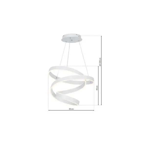 Milagro ML5492 ANDROMEDA WHITE 100W LED висяща лампа