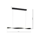 Milagro ML5498 Висяща LED лампа SWIRL 24W