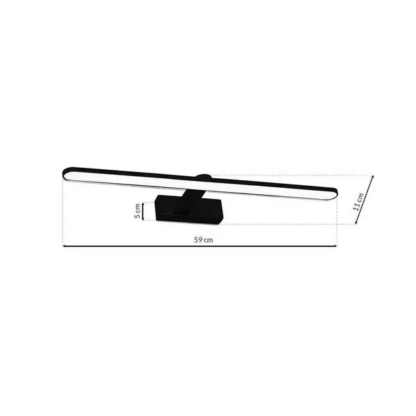 Milagro ML5616 Аплик SPLASH BLACK 60см 12W LED