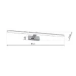Milagro ML5722 Аплик SPLASH CHROME 80см 16W LED