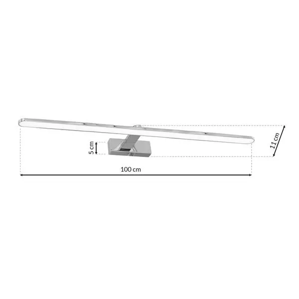 Milagro ML5724 Аплик SPLASH CHROME 100см 21W LED