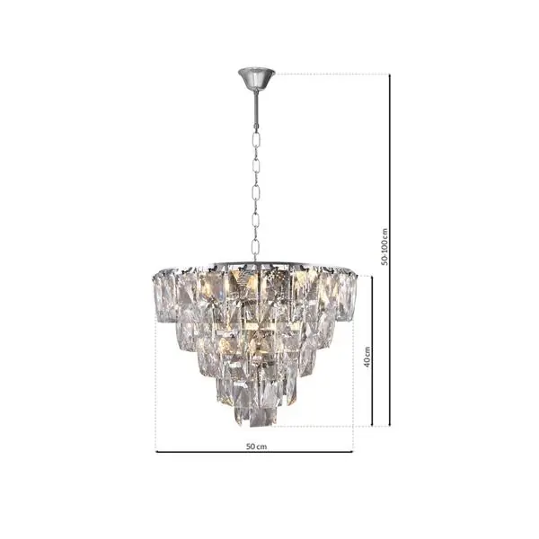 Milagro ML6001 CHELSEA CHROME полилей 6xE14
