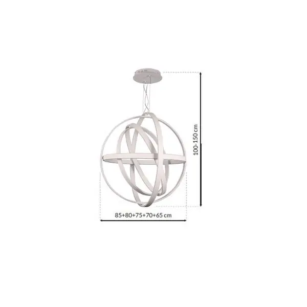 Milagro ML6150 COPERNICUS WHITE 260W LED висяща лампа
