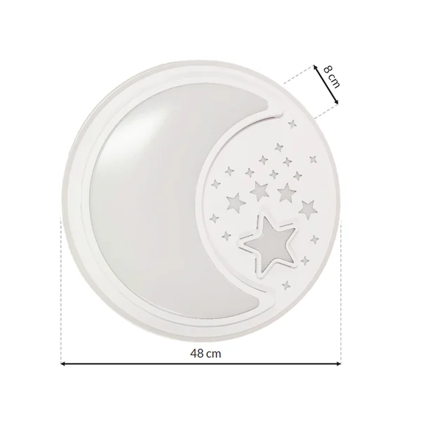 Milagro ML6182 NOTE WHITE 45W LED Плафониера Ø480 мм
