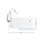 Milagro ML6343 ЕТАЖЕРКА БЯЛА LED нощна лампа с рафт 4W+5W+2W