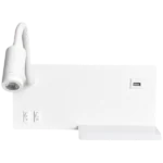Milagro ML6343 ЕТАЖЕРКА БЯЛА LED нощна лампа с рафт 4W+5W+2W