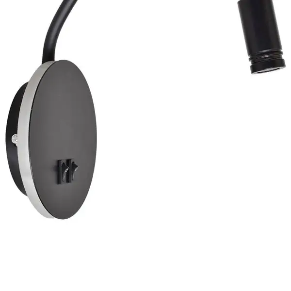 Milagro ML6354 ОСНОВА 8W+2W ЧЕРНА нощна лампа