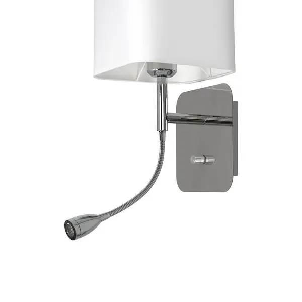 Milagro ML63600 NAPOLI WHITE/CHROME аплик 1xE27 + 1W LED