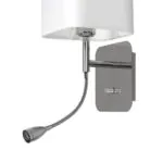 Milagro ML63600 NAPOLI WHITE/CHROME аплик 1xE27 + 1W LED