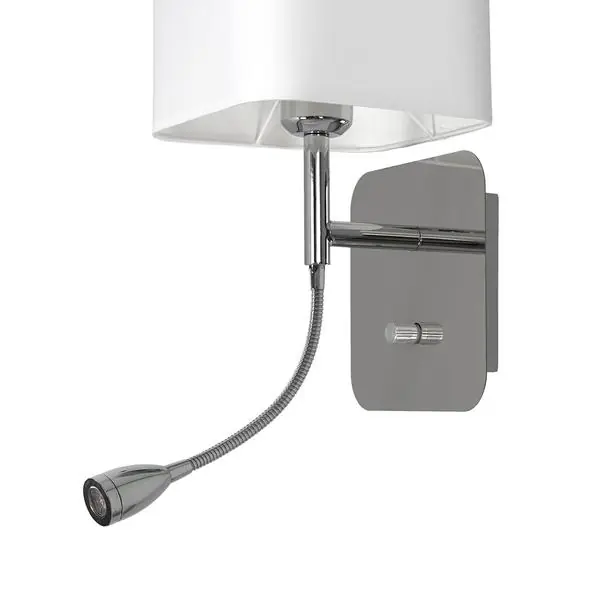 Milagro ML63600 NAPOLI WHITE/CHROME аплик 1xE27 + 1W LED