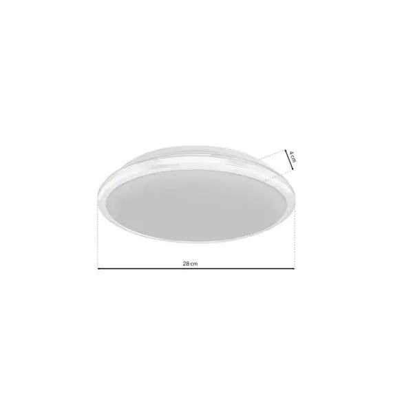 Milagro ML6401 LED Плафон TERMA WHITE 18W IP44 Ø280 мм