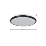 Milagro ML6402 LED Плафон TERMA BLACK 18W IP44 Ø280 мм