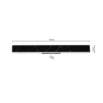 Milagro ML6472 PIERCE BLACK 24W LED стенна лампа