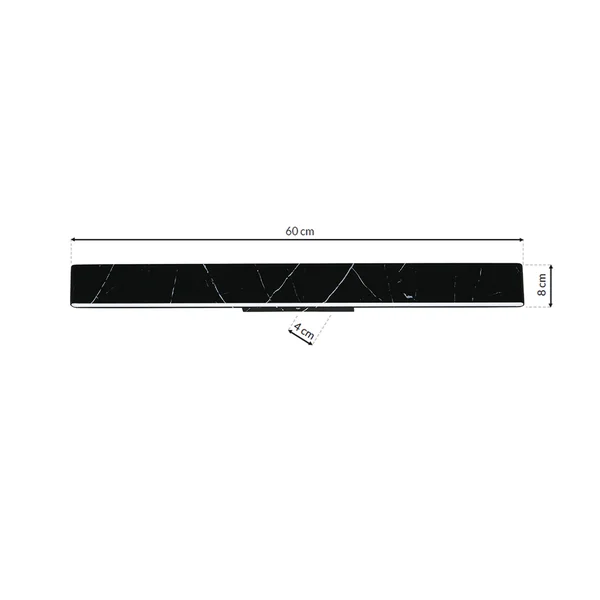 Milagro ML6472 PIERCE BLACK 24W LED стенна лампа