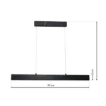 Milagro ML6473 PIERCE BLACK 18W LED висяща лампа