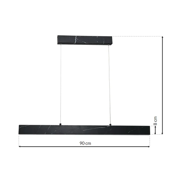 Milagro ML6473 PIERCE BLACK 18W LED висяща лампа