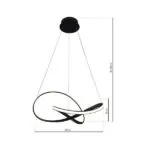 Milagro ML6771 ВИСЯЩА LED ЛАМПА CAPPIO BLACK 36W