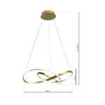 Milagro ML6772 ВИСЯЩА ЛАМПА CAPPIO GOLD 36W LED