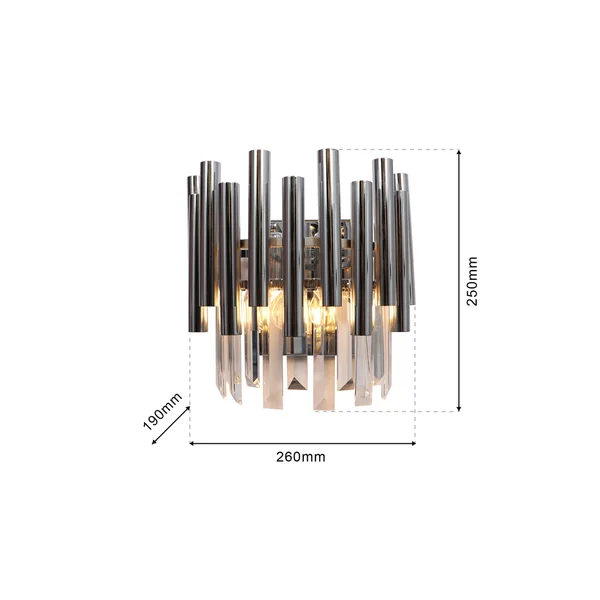 Milagro ML6936 Kinkiet MADISON CHROME 2xE14