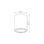 Milagro ML7011 Спот Bima Round Black 1xGU10