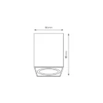 Milagro ML7012 Спот Bima Square White 1xGU10