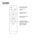 Milagro ML7053 OPTIMA BLACK 52W LED Плафониера Ø480 мм