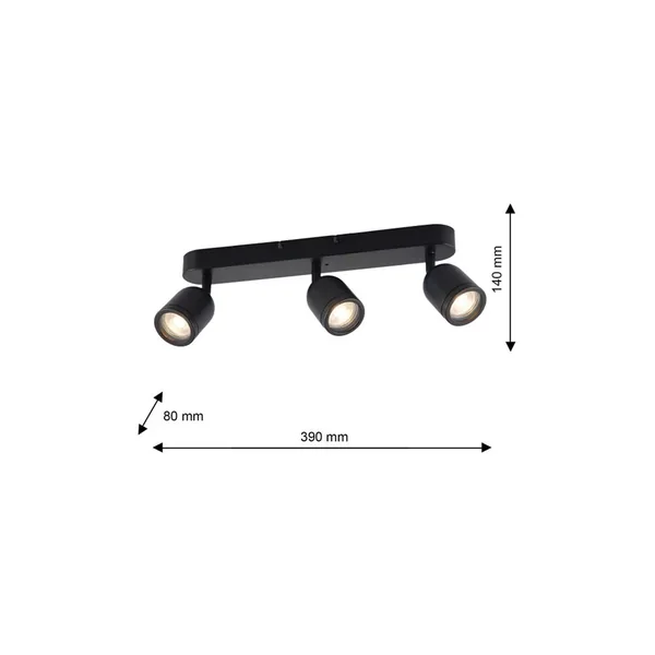 Milagro ML7644 Спот PORTER 3XGU10 IP44