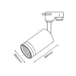 Milagro ML7668 Track Spot Pipe Ring Бял 1xGU10