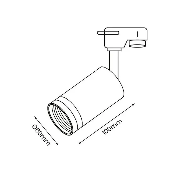 Milagro ML7668 Track Spot Pipe Ring Бял 1xGU10