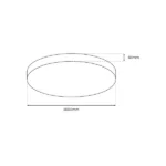 Milagro ML7790 LED Плафон MAYA GOLD 15W IP44 Ø330 мм