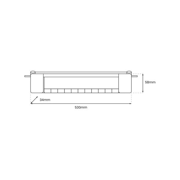 Milagro ML7915 CYBER WHITE 28W LED пистово осветително тяло