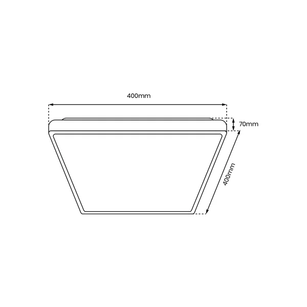 Milagro ML7928 Плафон QUADRO WHITE 38W