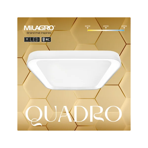 Milagro ML7931 Плафон QUADRO WHITE 66W
