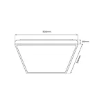 Milagro ML7931 Плафон QUADRO WHITE 66W