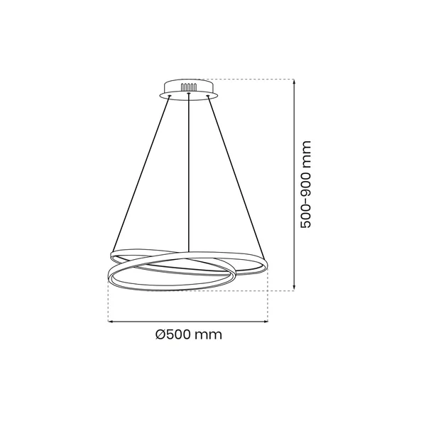 Milagro ML7950 LUCERO GOLD 48W LED висяща лампа