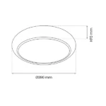 Milagro ML8132 GEA GOLD 36W LED Плафониера Ø390 мм