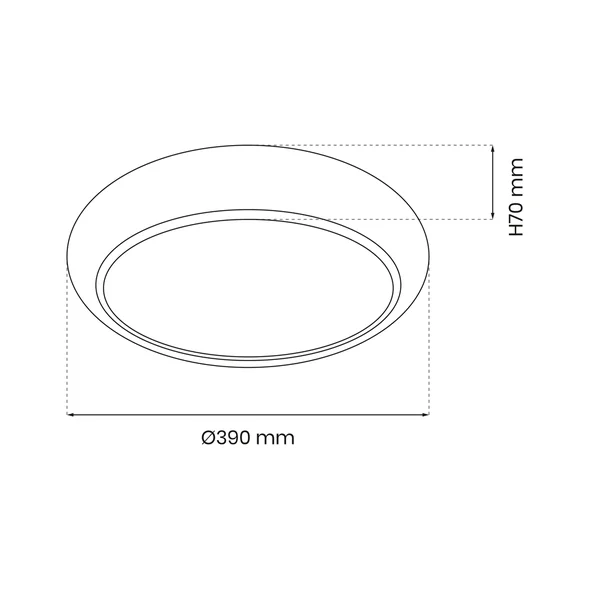 Milagro ML8132 GEA GOLD 36W LED Плафониера Ø390 мм
