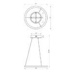 Milagro ML8421 GALAXIA GOLD 26W LED висяща лампа